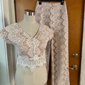 Nittaya 2 piece set.   Pants & crop top.  Size 4